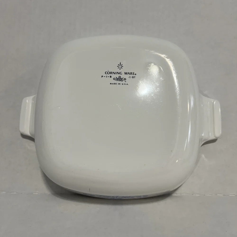 Corning Ware P-1-B Blue Cornflower 1 Quart No Lid